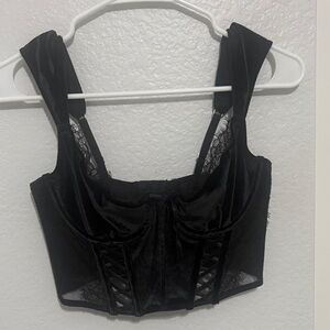 Victoria's Secret Black Corset Top